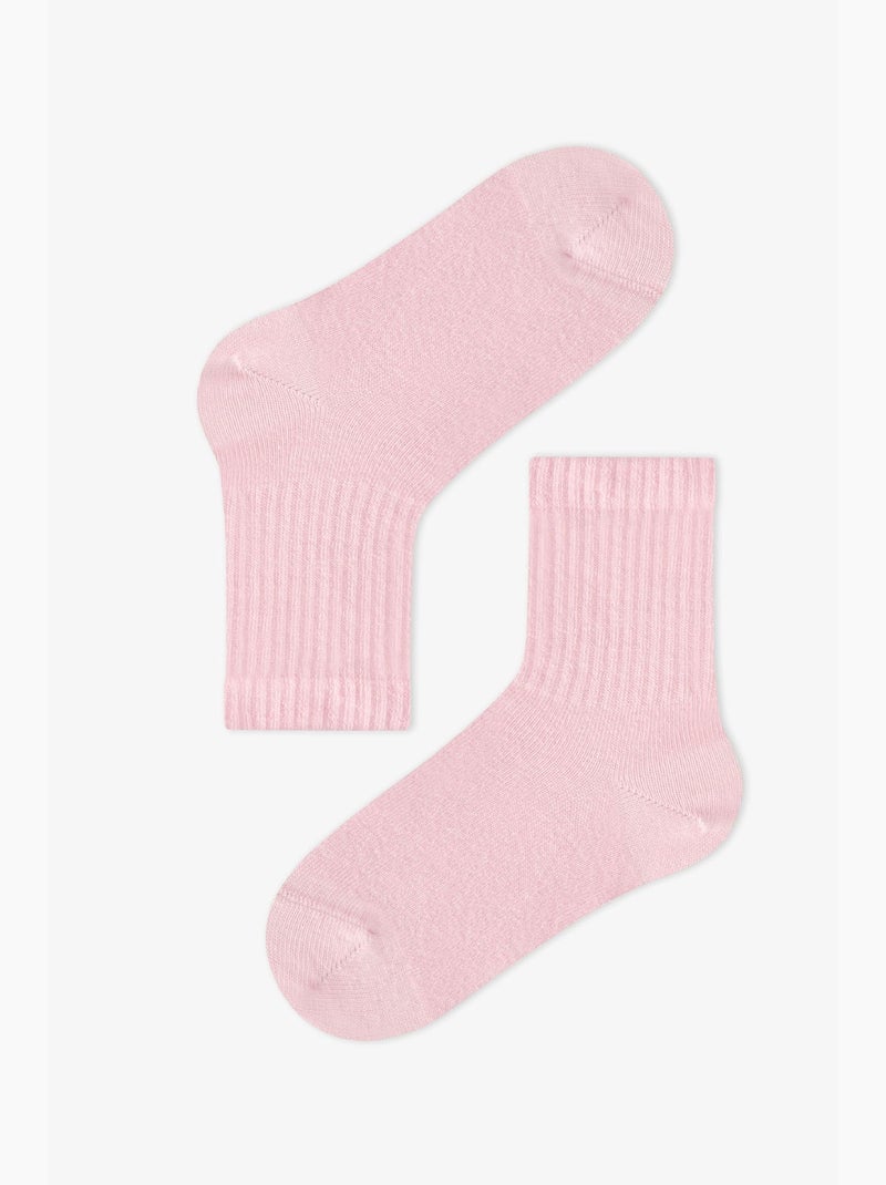 Calze softies bambina, 2 paia penti Rosa - Kiabi