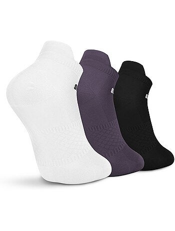 Calze sportive corte in confezione da 3 paia fitness uomo e donna trim lavander