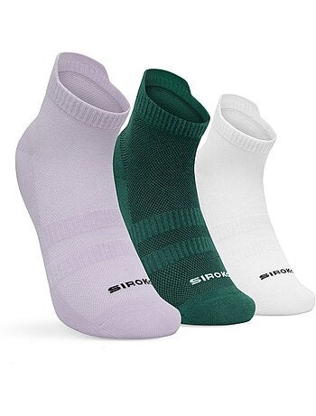 Calze sportive corte in cotone biologico in confezione da 3 paia golf uomo e don