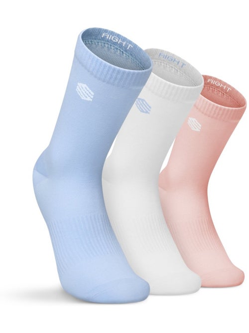 Calze sportive da tennis - confezione da 3 paia tennis uomo e donna 3motion mix - Kiabi
