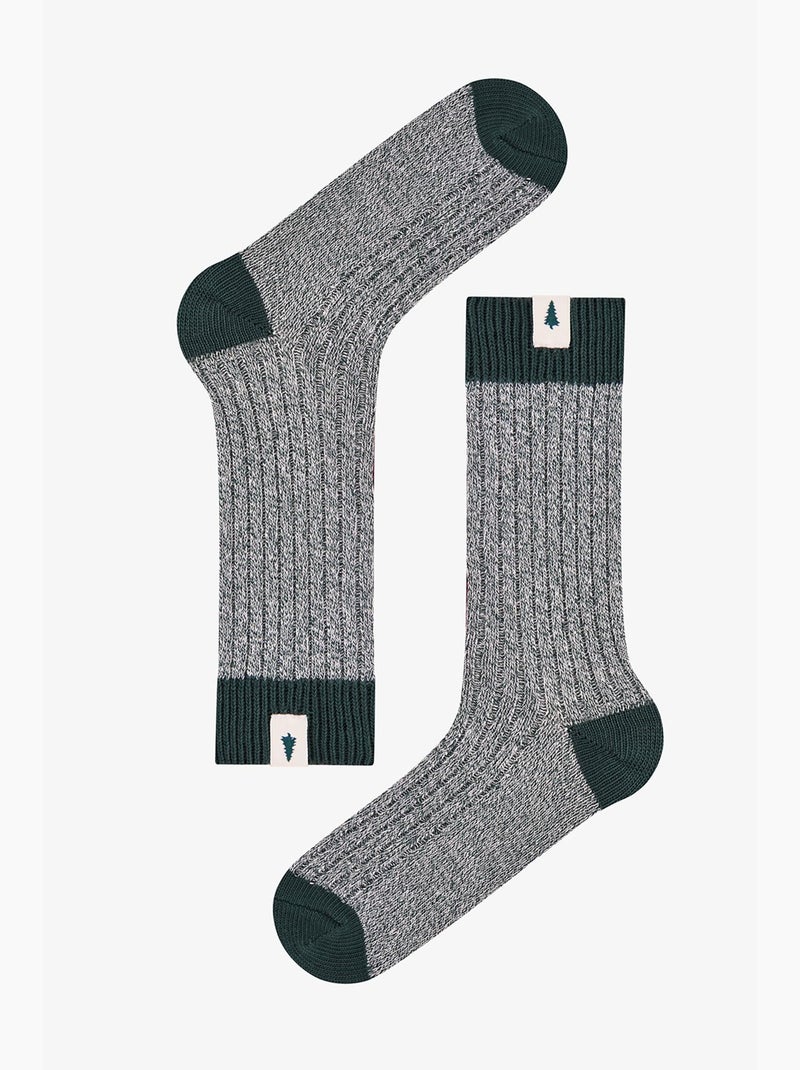 Calze uomo cool touch, paio penti Grigio verde - Kiabi