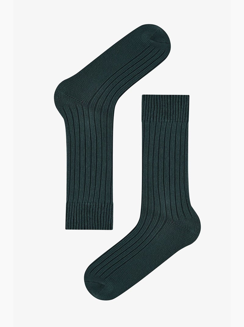 Calze uomo cool touch, paio penti Grigio verde - Kiabi