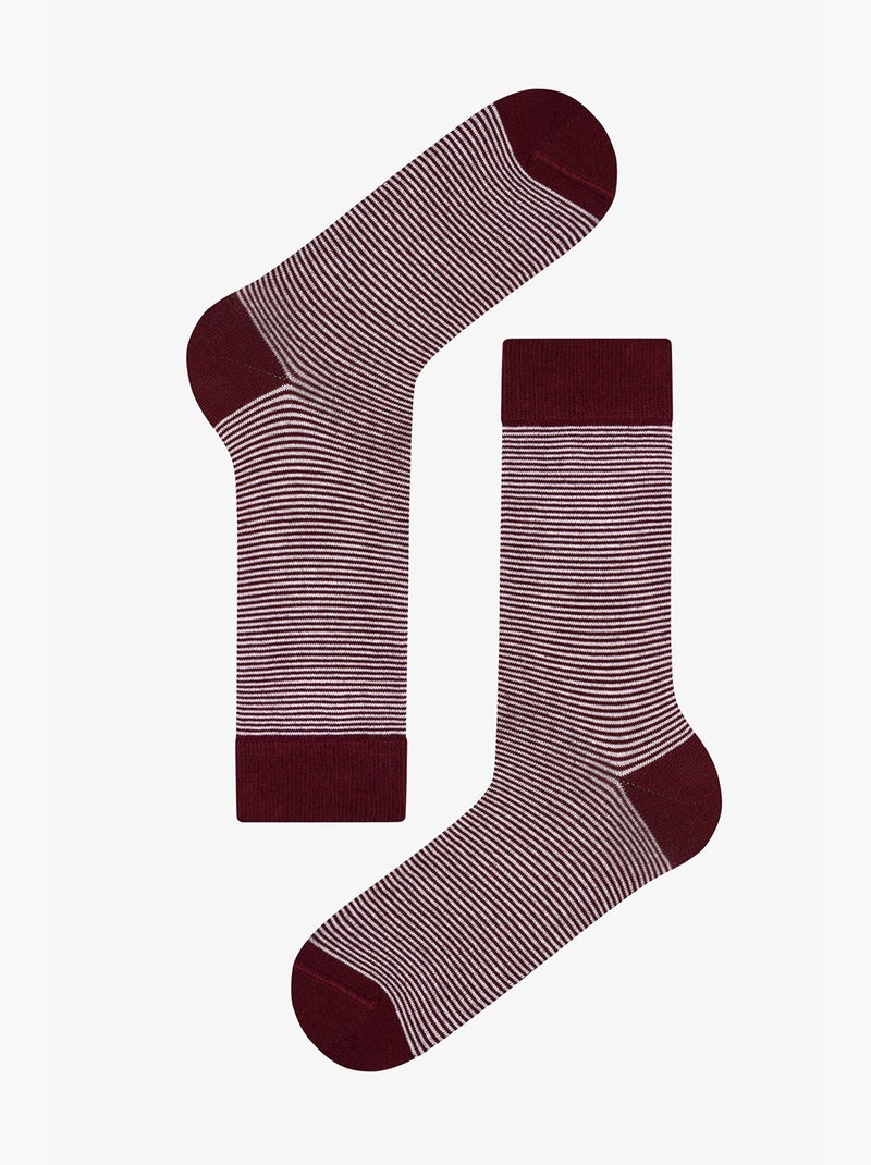 Calze uomo earth neutral a righe, confezione da 2 penti Blu Rosso Grigio - Kiabi