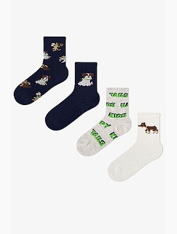Calze uomo paws&play con motivo cane, paio penti