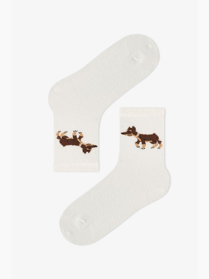 Calze uomo paws&play con motivo cane, paio penti Blu marino - Kiabi