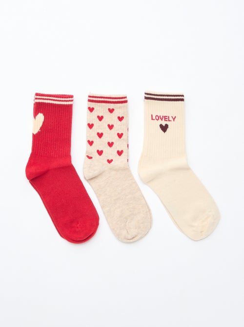 Calzini a coste fantasia - Kiabi