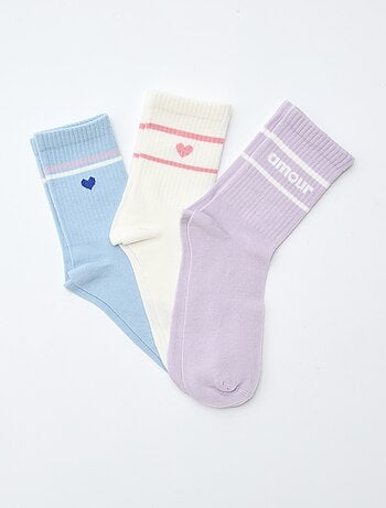 Calzini a coste fantasia