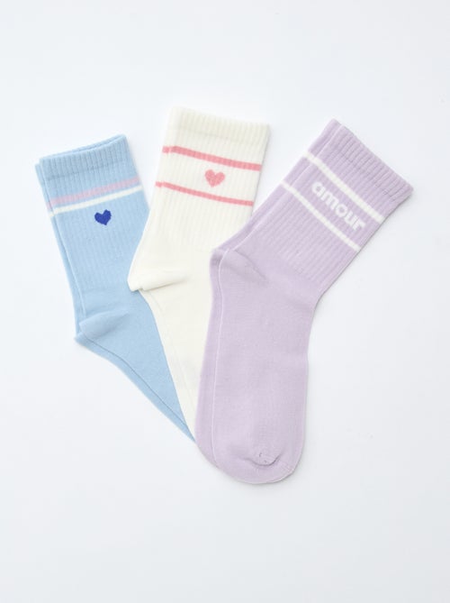 Calzini a coste fantasia - Kiabi