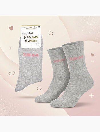 Calzini a Paillettes Donna Messaggio Umoristico