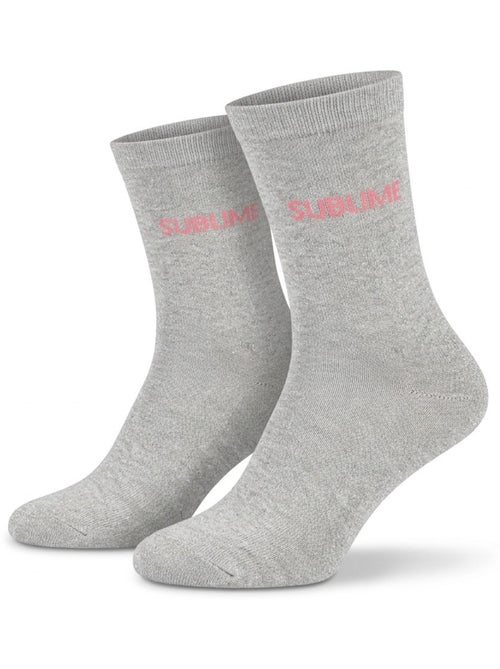 Calzini a Paillettes Donna Messaggio Umoristico - Kiabi