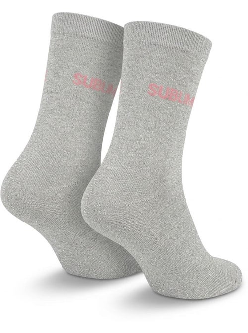 Calzini a Paillettes Donna Messaggio Umoristico - Kiabi