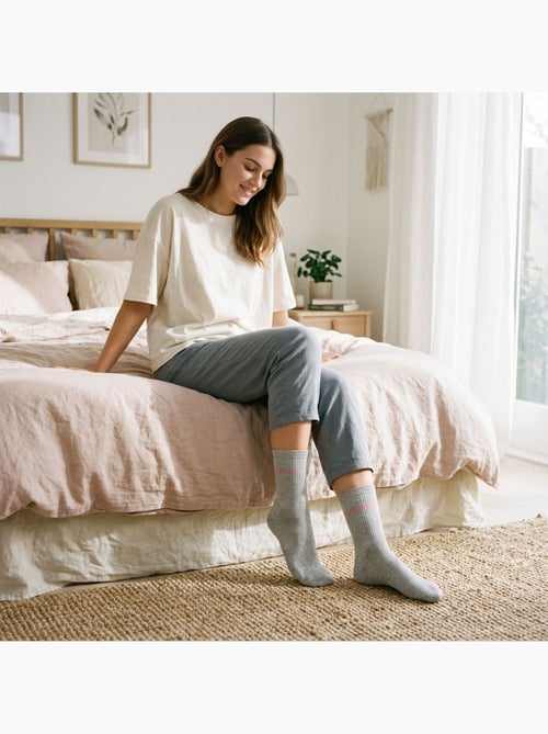 Calzini a Paillettes Donna Messaggio Umoristico - Kiabi