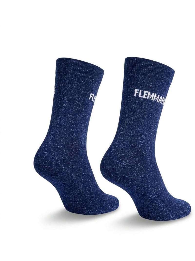Calzini a Paillettes Donna Messaggio Umoristico Blu scuro - Kiabi