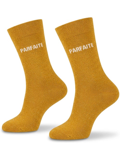 Calzini a Paillettes Donna Messaggio Umoristico - Kiabi