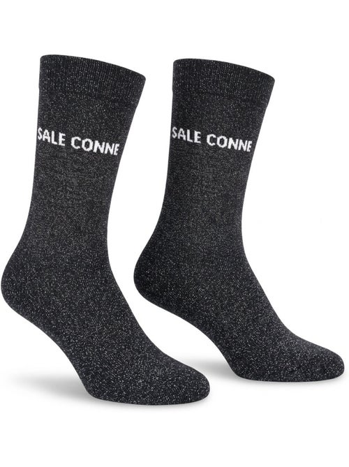 Calzini a Paillettes Donna Messaggio Umoristico - Kiabi