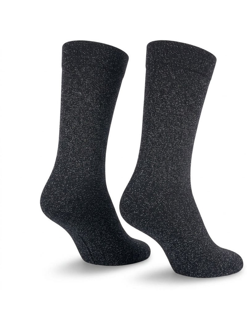 Calzini a Paillettes Donna Messaggio Umoristico Nero - Kiabi