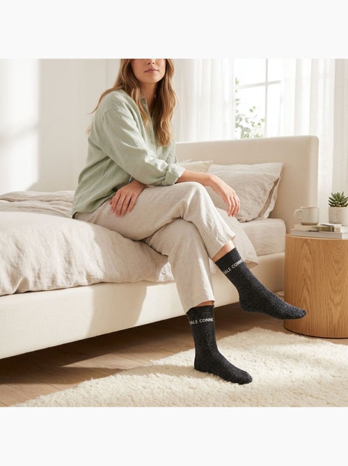 Calzini a Paillettes Donna Messaggio Umoristico - Kiabi