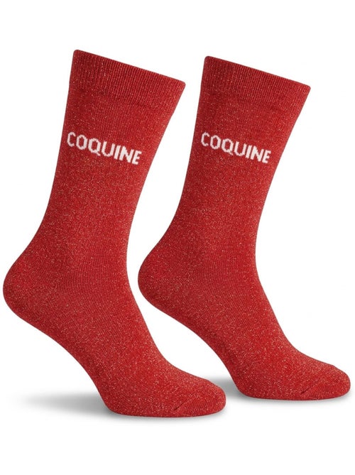 Calzini a Paillettes Donna Messaggio Umoristico - Kiabi