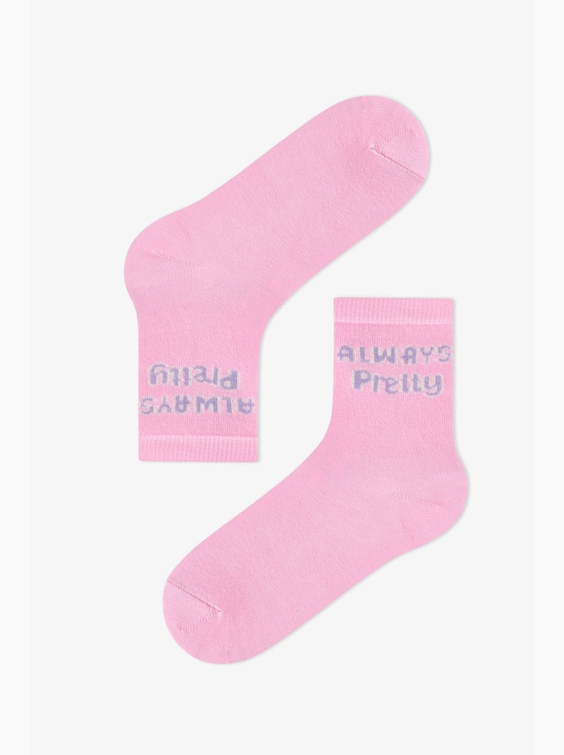 Calzini alla caviglia bambina fluffy cat con motivo gatto, 2 paia penti Rosa/Bianco - Kiabi