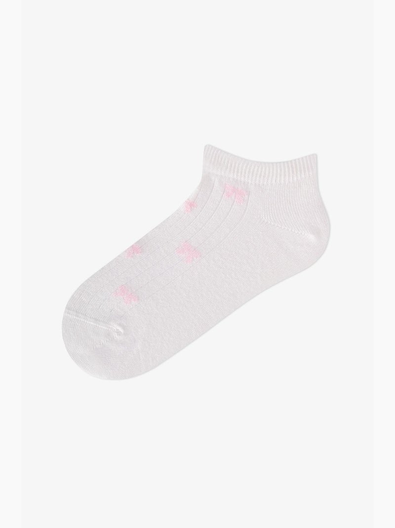 Calzini alla caviglia bambina ribbon sweets penti Bianco Rosa - Kiabi