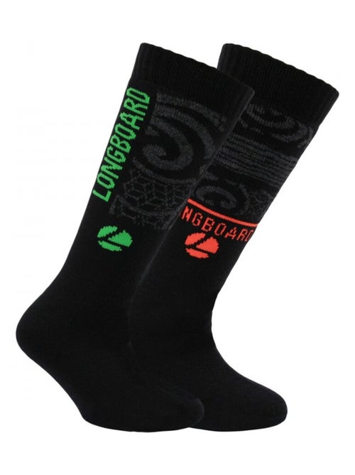 Calzini alti Longboard bambino confezione da 2 - Kiabi