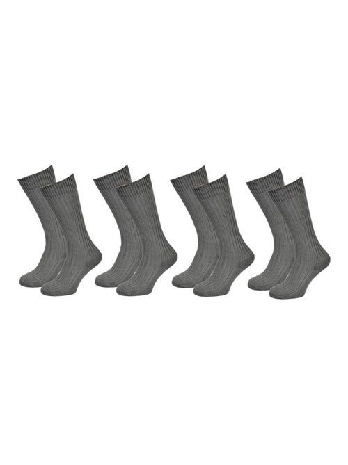 Calzini alti uomo Cotone - Confezione da 4 - Kiabi