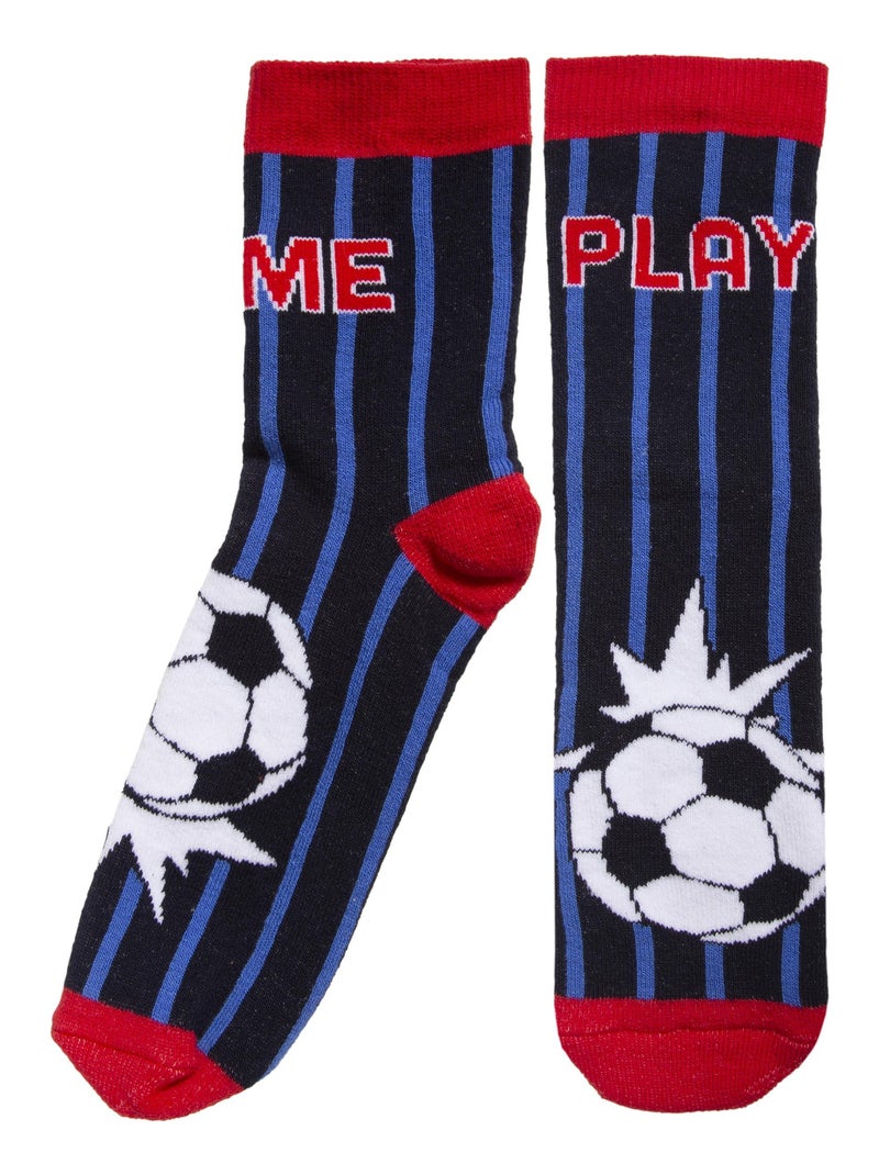 Calzini antiscivolo dettaglio calcio medio-alto - da 27 a 34 bambino Isotoner Multicolore - Kiabi