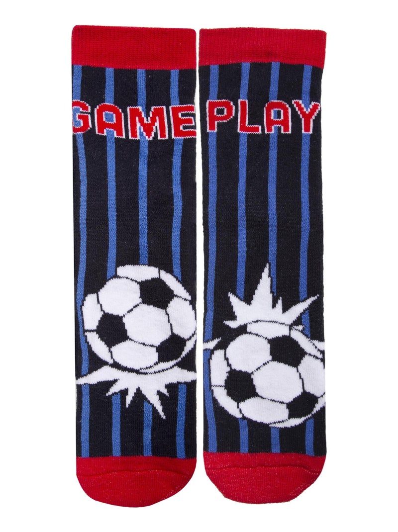 Calzini antiscivolo dettaglio calcio medio-alto - da 27 a 34 bambino Isotoner Multicolore - Kiabi