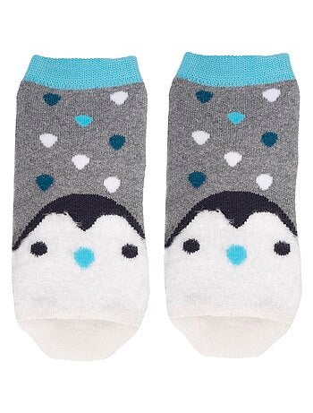 Calzini antiscivolo Maggioranza di cotone, forma bassa, brufoli unisex bambino Isotoner