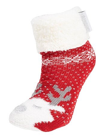 Calzini antiscivolo Maille Noël - Puntini antiscivolo bambina Isotoner