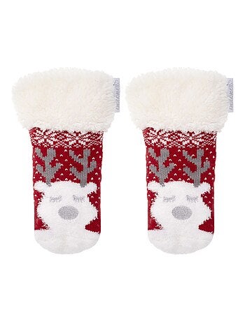 Calzini antiscivolo Maille Noël - Puntini antiscivolo bambina Isotoner