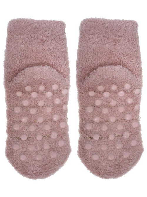 Calzini antiscivolo Montone lavorato a maglia di colore bianco bambina Isotoner - Kiabi