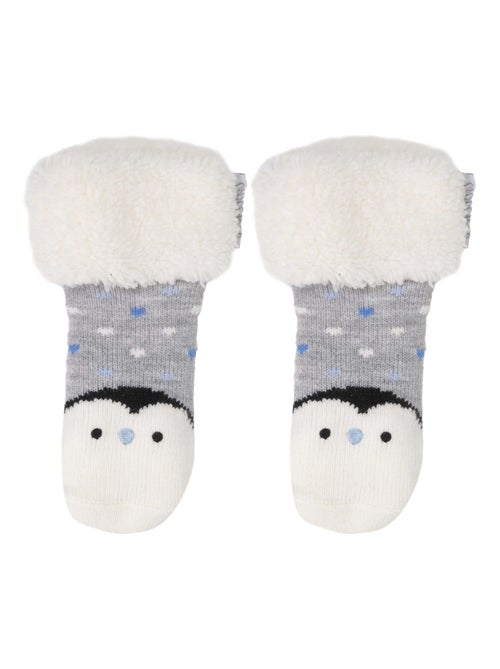 Calzini antiscivolo pinguino - maglieria unisex bambino - Kiabi