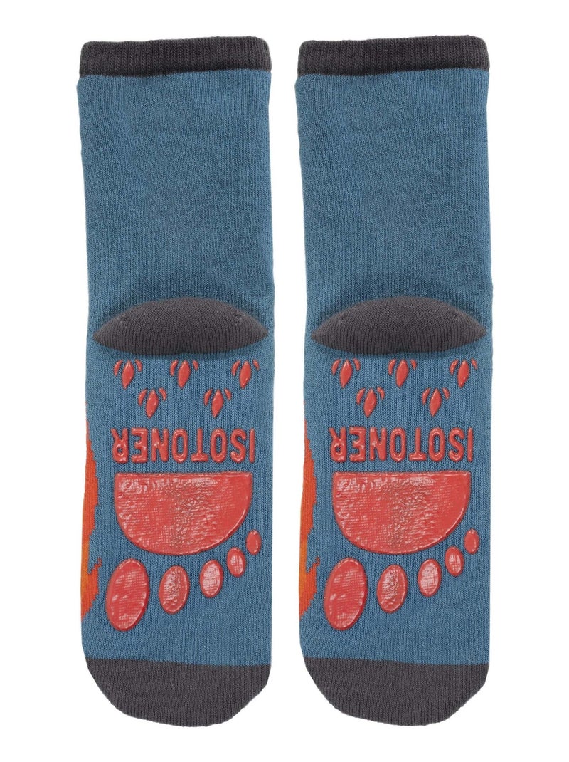 Calzini antiscivolo Pompiere - cotone bambino Isotoner Blu pavone - Kiabi