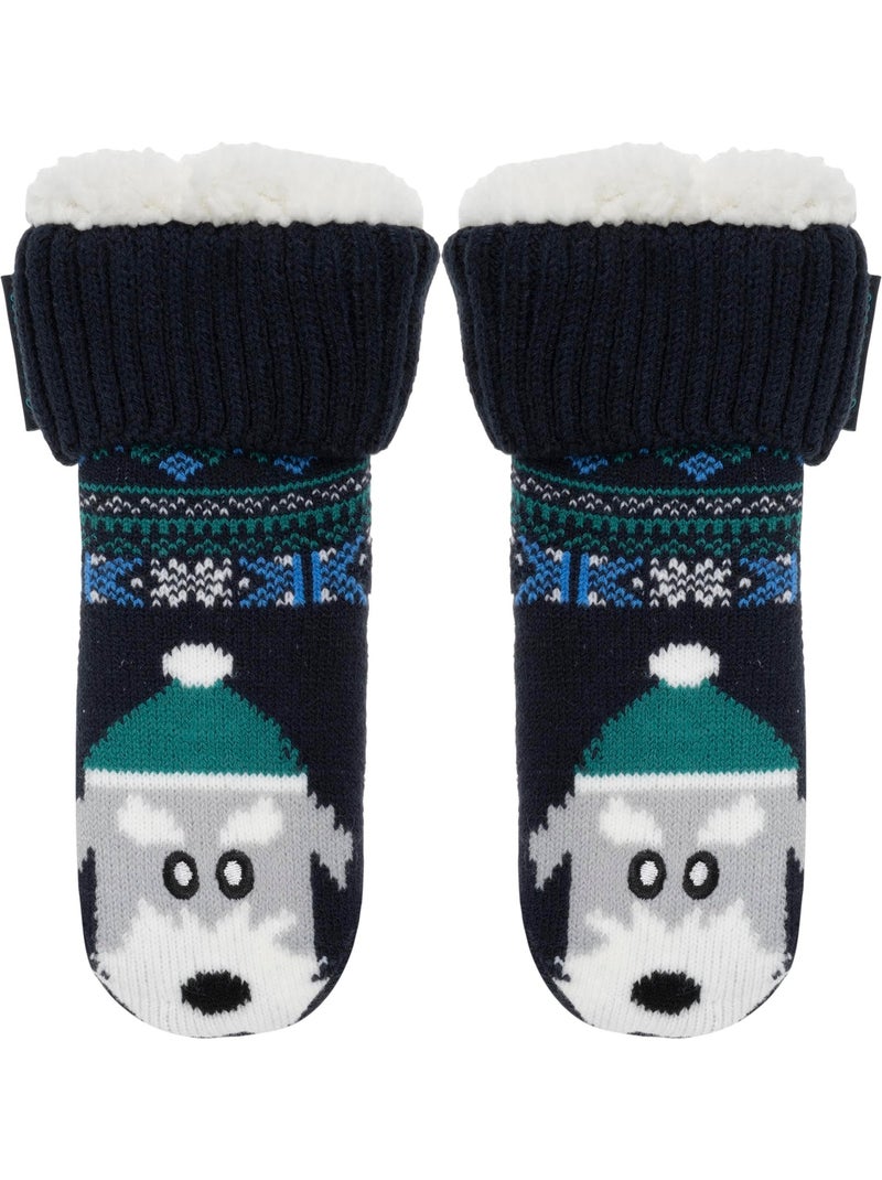 Calzini antiscivolo  unisex neonato Blu marino - Kiabi