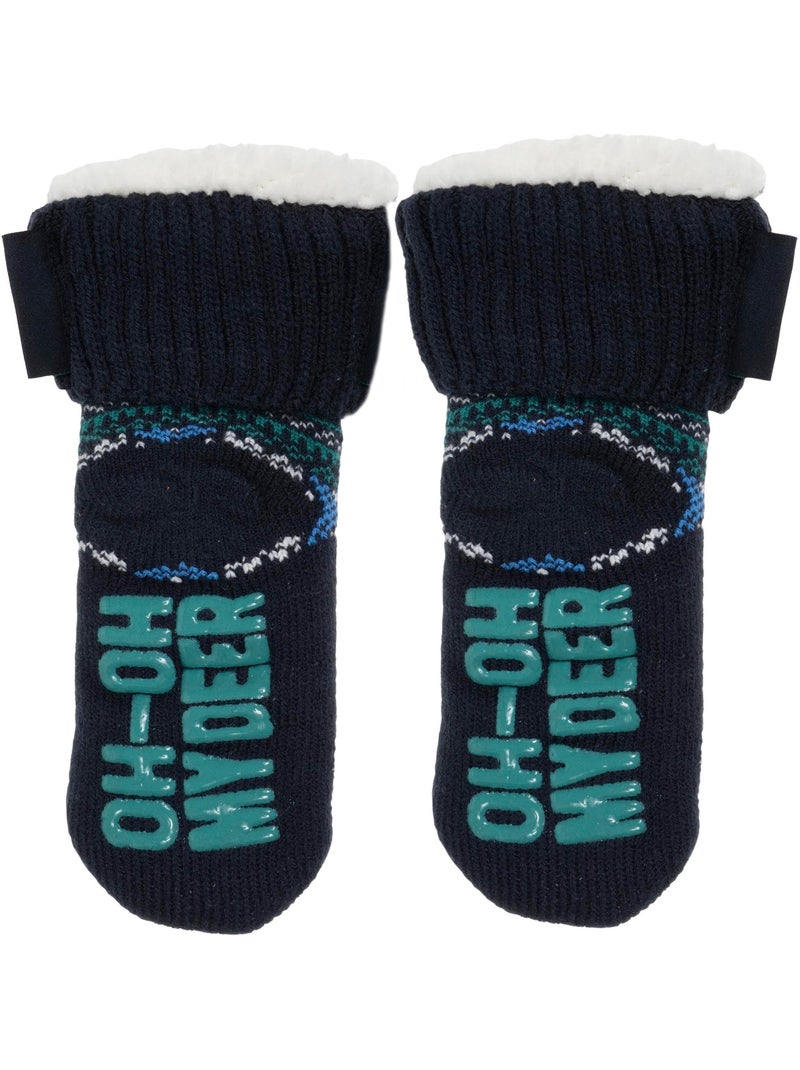 Calzini antiscivolo  unisex neonato Blu marino - Kiabi