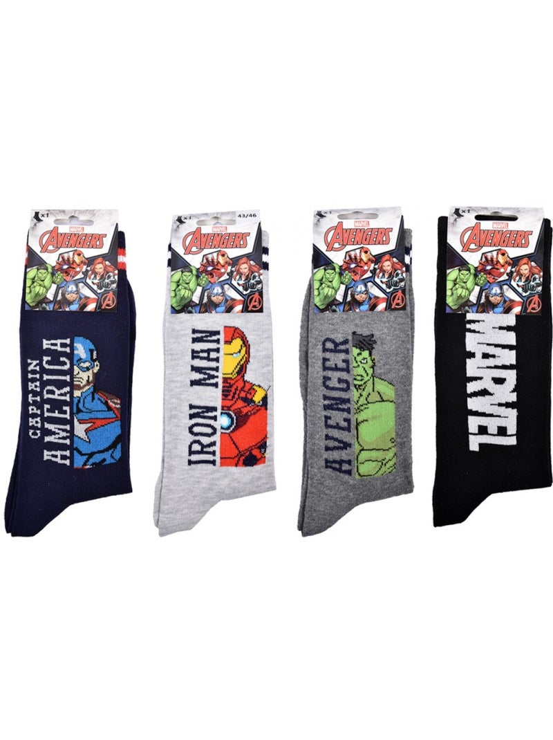 Calzini AVENGERS - Confezione da 4 Multicolore - Kiabi