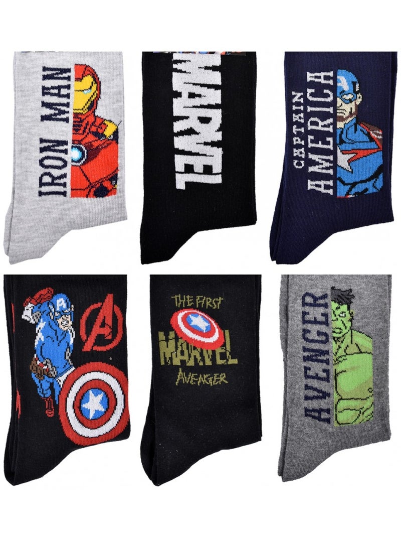 Calzini AVENGERS - Confezione da 6 Multicolore - Kiabi