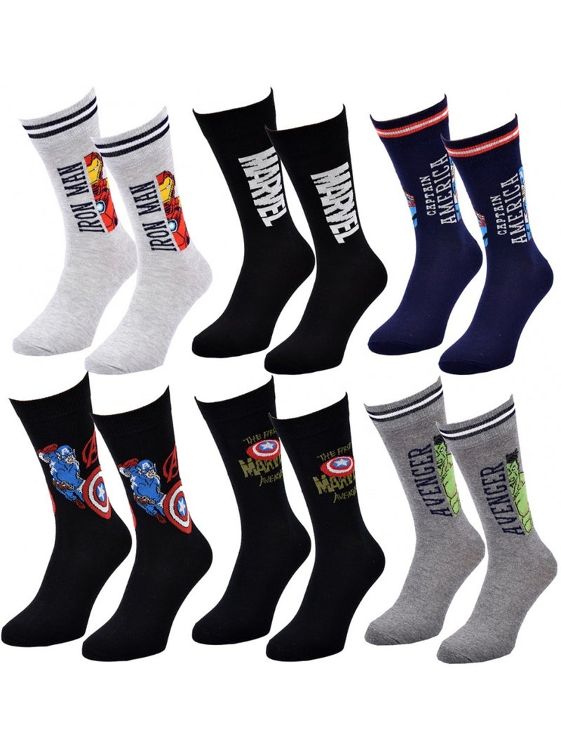 Calzini AVENGERS - Confezione da 6 Multicolore - Kiabi