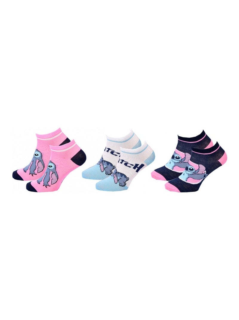 Calzini Bambina DISNEY LILO E STITCH Confezione da 3 Blu Bianco Grigio - Kiabi