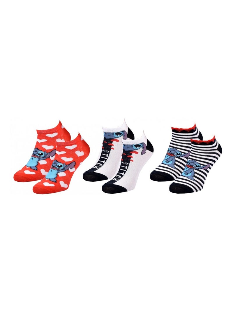 Calzini Bambina DISNEY LILO E STITCH Confezione da 3 Blu Rosa Grigio - Kiabi