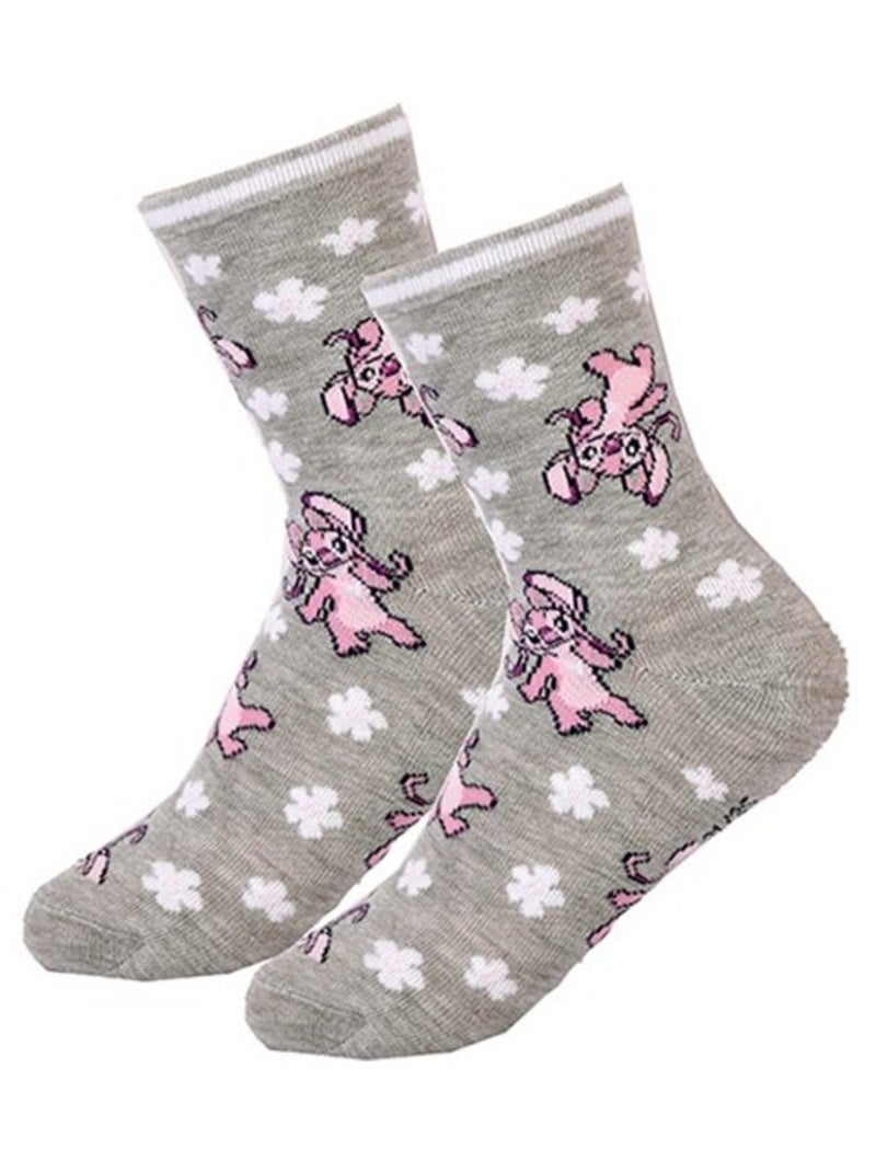 Calzini Bambina DISNEY LILO E STITCH Confezione da 3 Grigio rosa chiaro - Kiabi