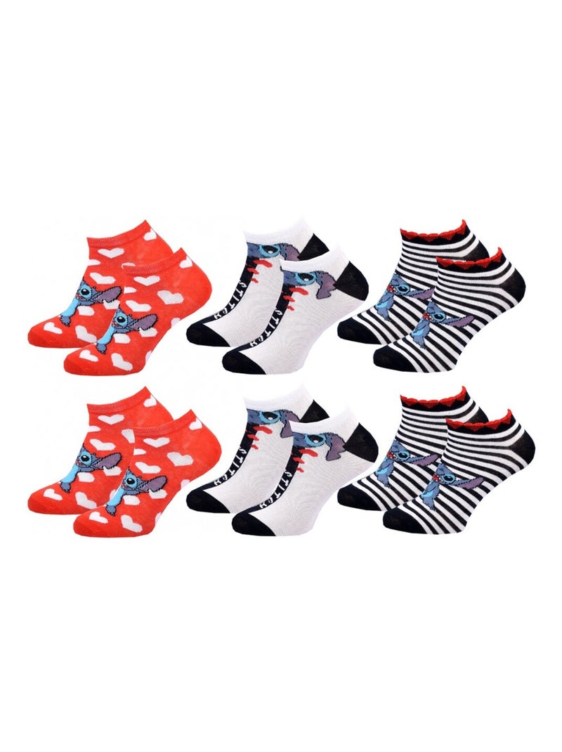Calzini Bambina DISNEY LILO E STITCH Confezione da 6 Grigio bianco blu - Kiabi