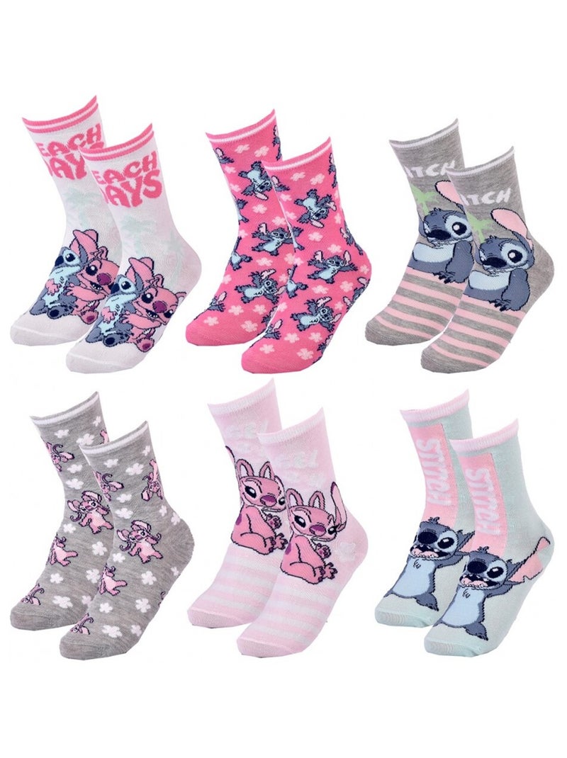 Calzini Bambina DISNEY LILO E STITCH Confezione da 9 Bianco Multicolore Grigio - Kiabi