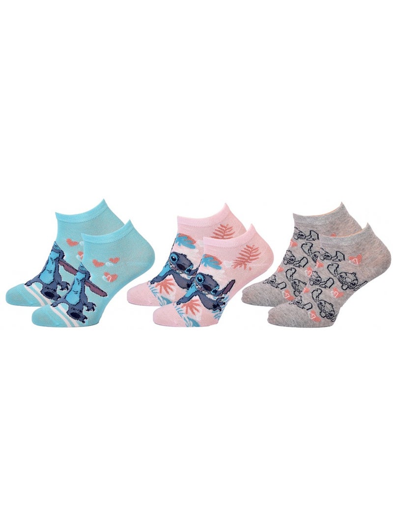 Calzini Bambina DISNEY LILO E STITCH Confezione da 9 Blu Multicolore Bianco - Kiabi