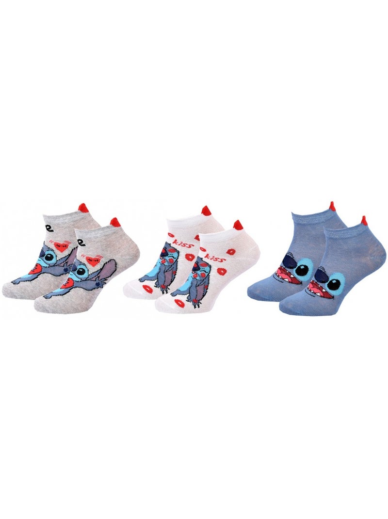 Calzini Bambina DISNEY LILO E STITCH Confezione da 9 Blu Multicolore Bianco - Kiabi