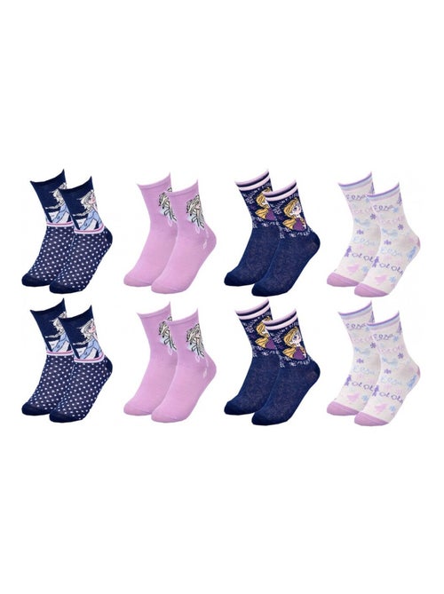 Calzini Bambina LA REINE DES NEIGES - Confezione da 8 - Kiabi