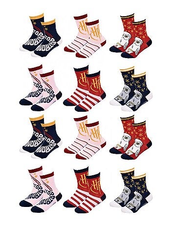 Calzini Bambina Licenza CONFEZIONE 12 PAIA HARRY POTTER