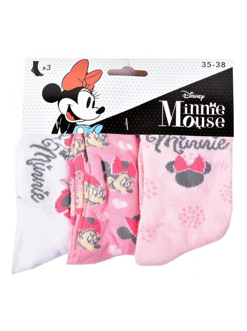 Calzini Bambina Licenza CONFEZIONE DA 12 PAIA MINNIE Bianco Multicolore Grigio - Kiabi