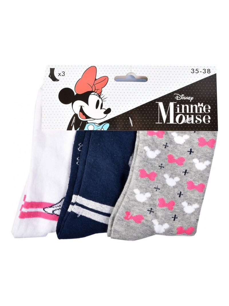 Calzini Bambina Licenza CONFEZIONE DA 12 PAIA MINNIE Bianco Multicolore Grigio - Kiabi